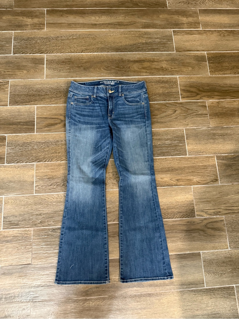American Eagle Outfitters Medium Wash Flare Jeans